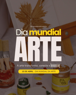 Hoje é o dia de celebrar aquilo que não se explica… se sente. 🎨✨

A arte mora nos detalhes, nos processos, nos erros que viram acerto e principalmente, em quem tem coragem de começar.

Se você cria, experimenta, testa, se expressa…
esse dia também é seu.

E a gente tem orgulho de fazer parte disso todos os dias 💛

Feliz Dia Mundial da Arte!