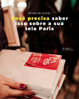 Antes de pintar, existe uma escolha que faz toda a diferença: a tela. 🎨

As telas da Paris já vêm com duplo primer e são 100% algodão, prontas para receber a pintura.

E para cada estilo de pintura, uma opção: Original, Profissional ou Stang.

Mais praticidade para pintar. Mais qualidade no resultado. Mais Paris em cada detalhe. 💛
